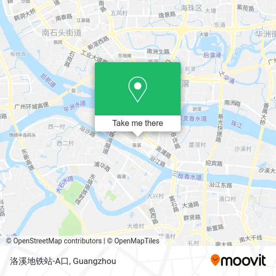 洛溪地铁站-A口 map