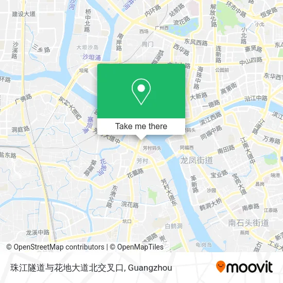 珠江隧道与花地大道北交叉口 map