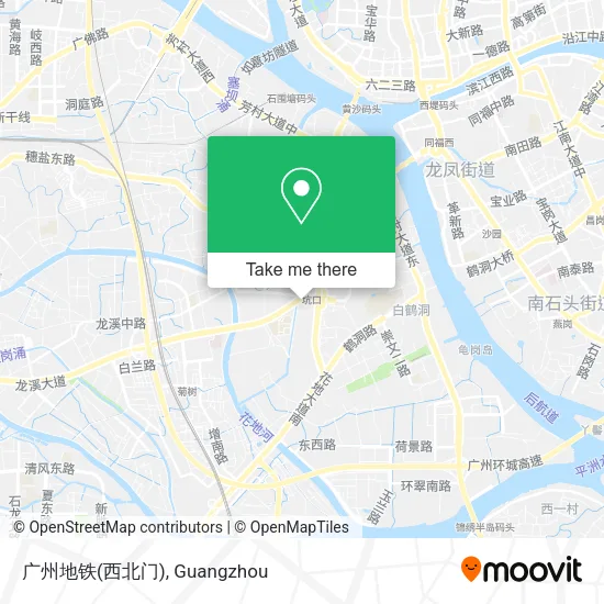 广州地铁(西北门) map