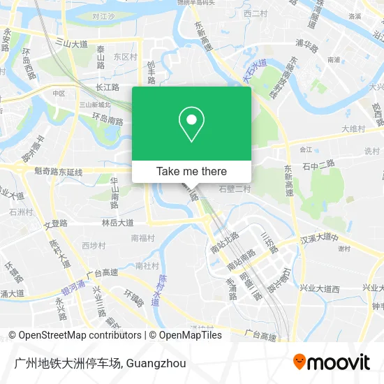广州地铁大洲停车场 map