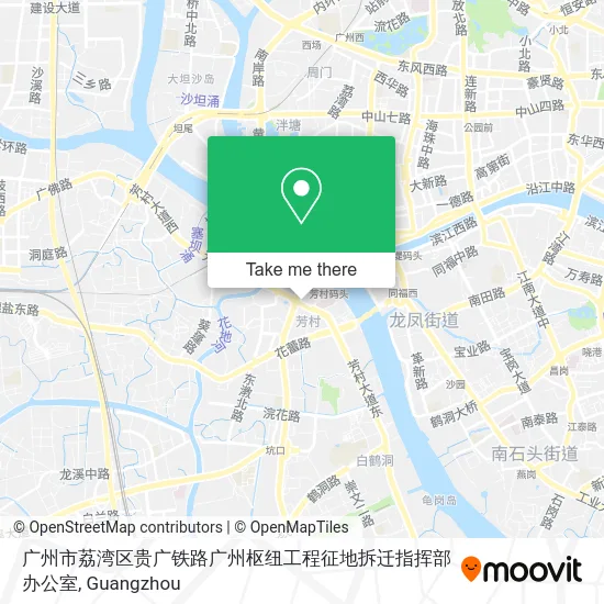 广州市荔湾区贵广铁路广州枢纽工程征地拆迁指挥部办公室 map
