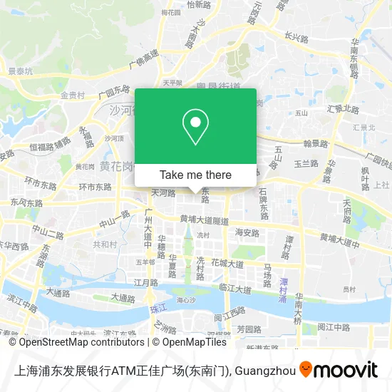 上海浦东发展银行ATM正佳广场(东南门) map