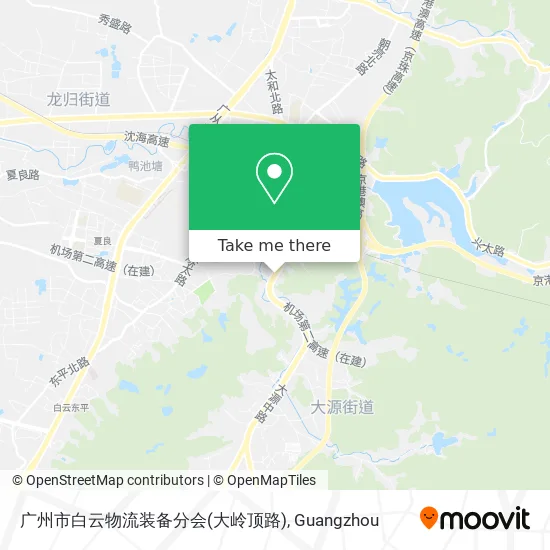 广州市白云物流装备分会(大岭顶路) map