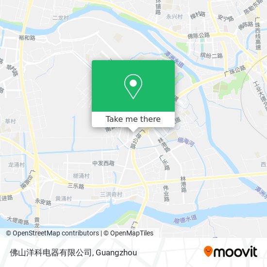 佛山洋科电器有限公司 map