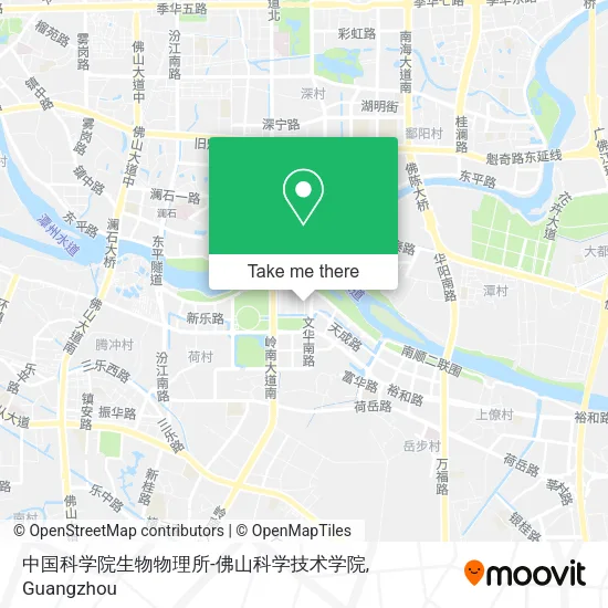 中国科学院生物物理所-佛山科学技术学院 map