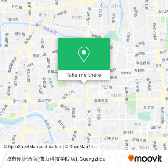 城市便捷酒店(佛山科技学院店) map