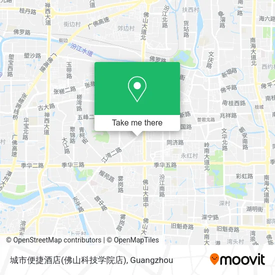 城市便捷酒店(佛山科技学院店) map