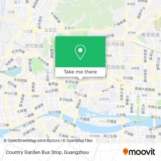 Country Garden Bus Stop map