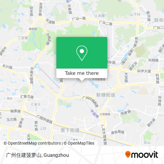 广州住建菠萝山 map