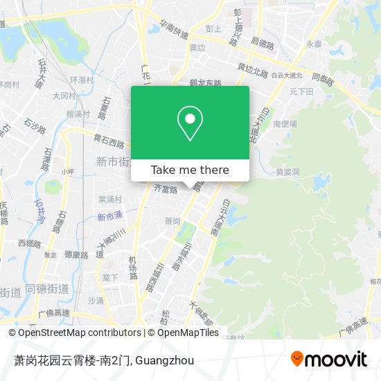 萧岗花园云霄楼-南2门 map