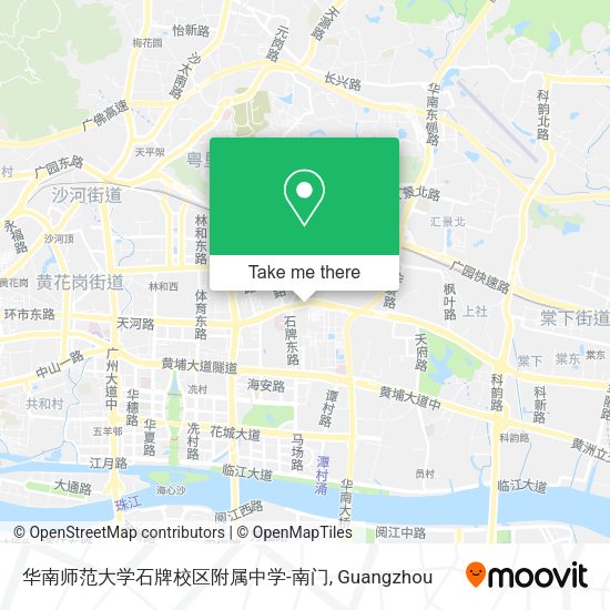 华南师范大学石牌校区附属中学-南门 map
