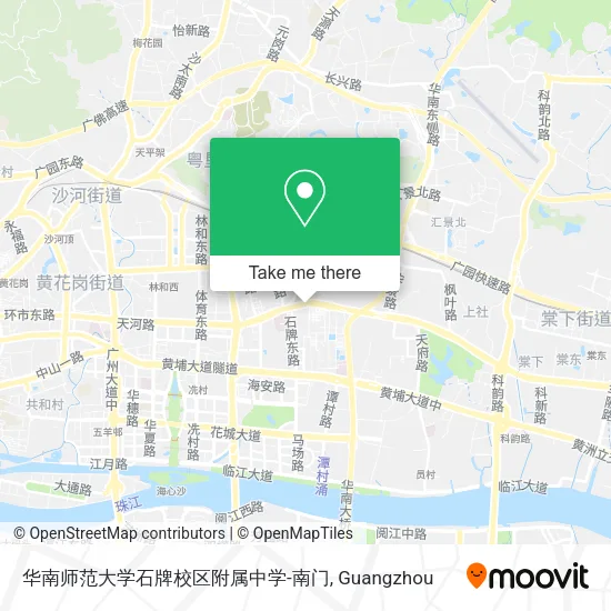 华南师范大学石牌校区附属中学-南门 map