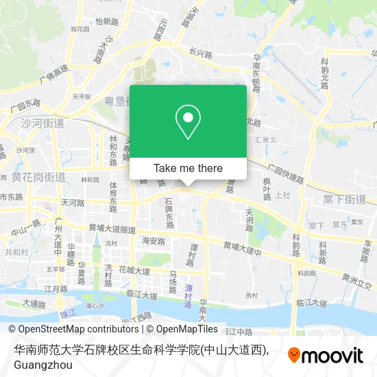 华南师范大学石牌校区生命科学学院(中山大道西) map
