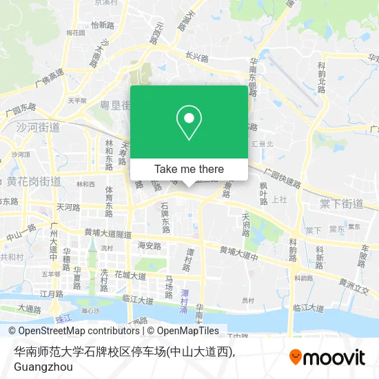 华南师范大学石牌校区停车场(中山大道西) map