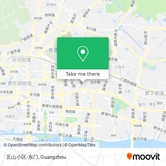 五山小区-东门 map