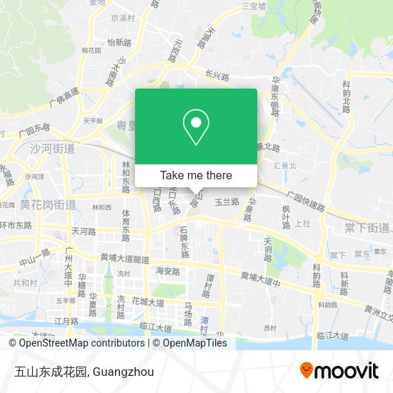 五山东成花园 map
