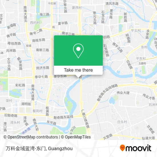 万科金域蓝湾-东门 map