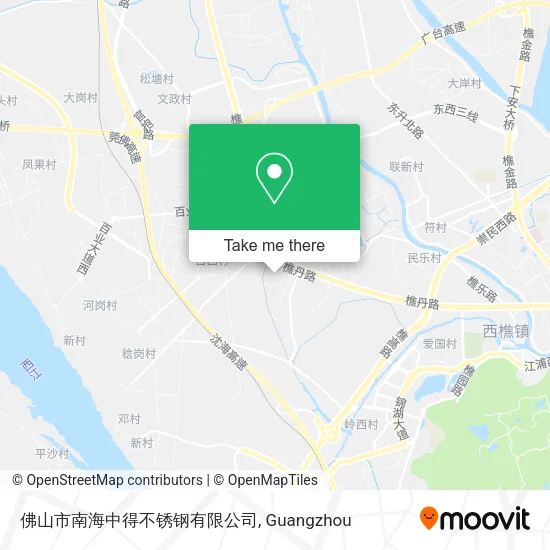 佛山市南海中得不锈钢有限公司 map