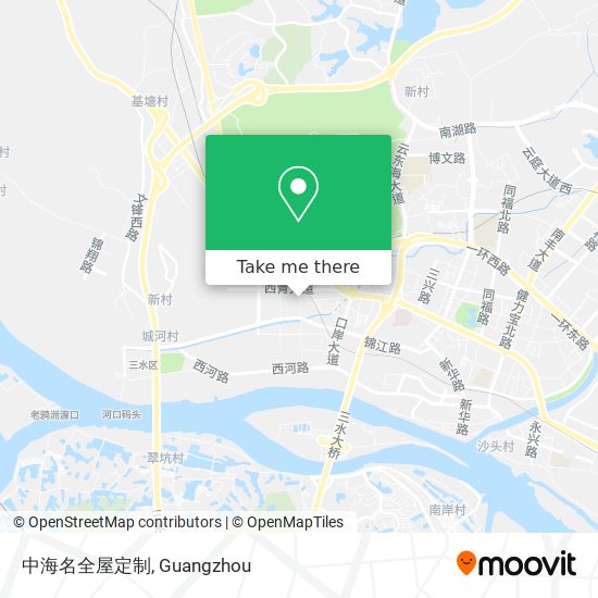 中海名全屋定制 map