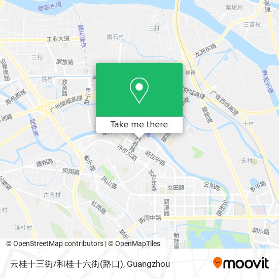 云桂十三街/和桂十六街(路口) map