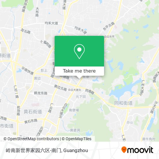 岭南新世界家园六区-南门 map