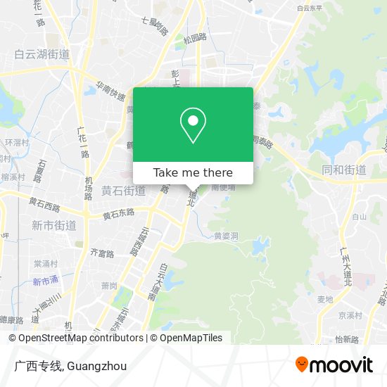 广西专线 map