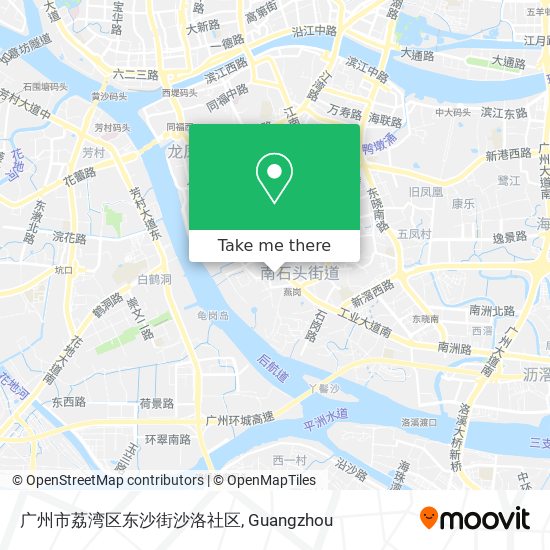 广州市荔湾区东沙街沙洛社区 map