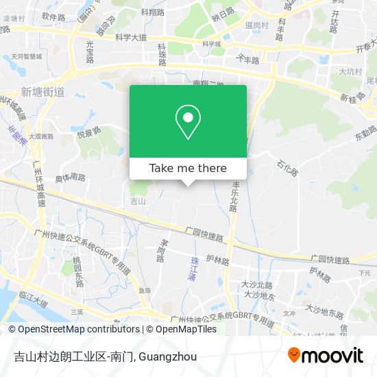 吉山村边朗工业区-南门 map