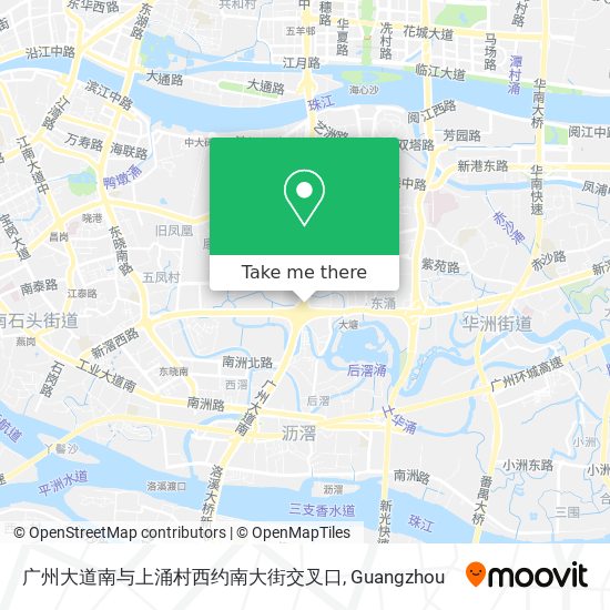 广州大道南与上涌村西约南大街交叉口 map