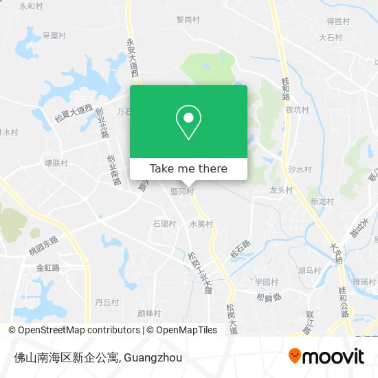 佛山南海区新企公寓 map