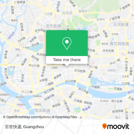 百世快递 map