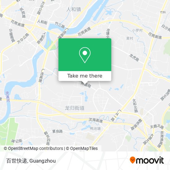 百世快递 map