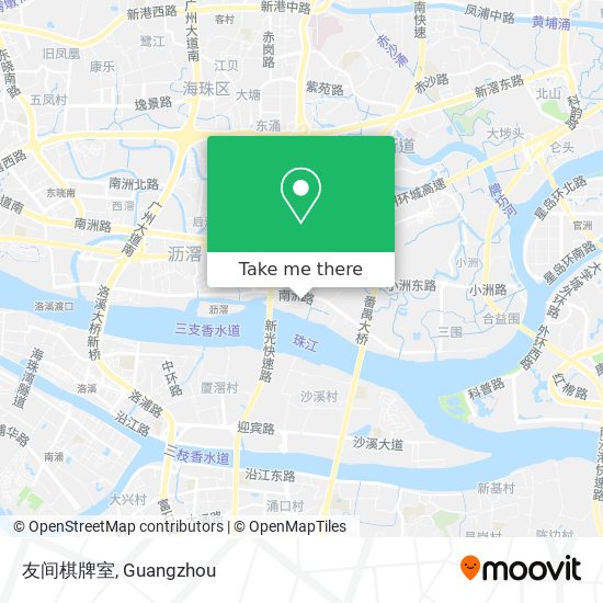 友间棋牌室 map