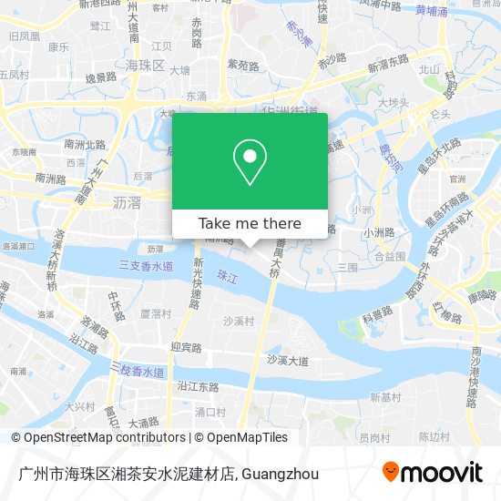 广州市海珠区湘茶安水泥建材店 map