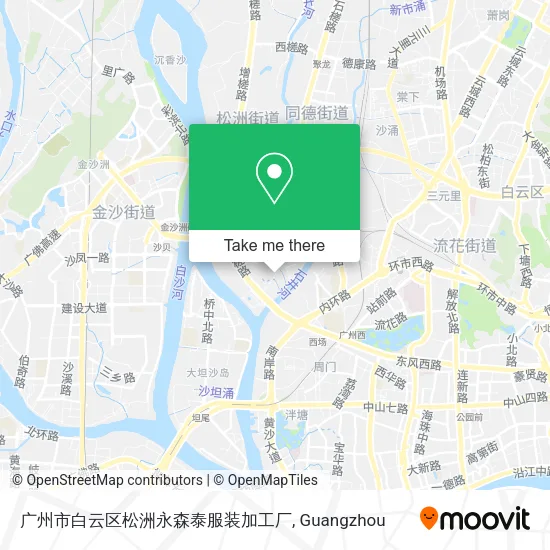 广州市白云区松洲永森泰服装加工厂 map