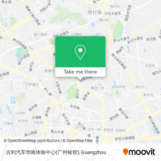 吉利汽车华南体验中心(广州铭智) map