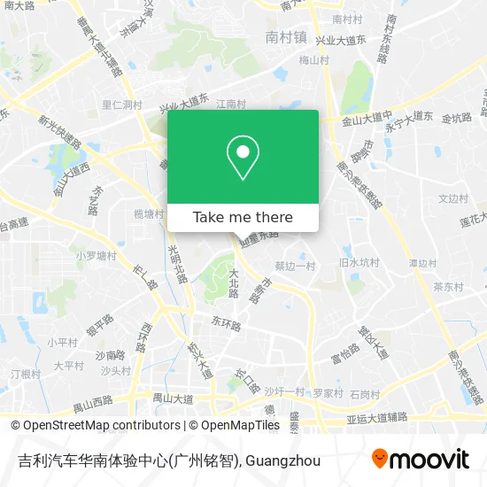 吉利汽车华南体验中心(广州铭智) map
