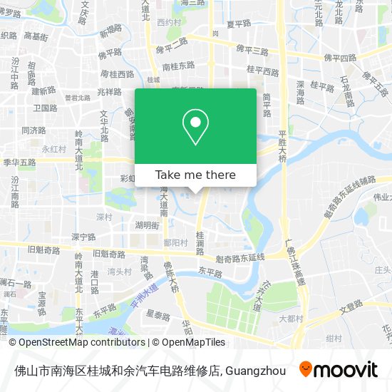 佛山市南海区桂城和余汽车电路维修店 map