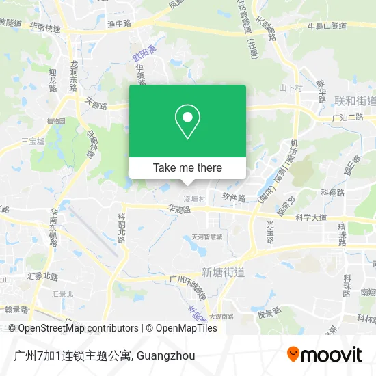 广州7加1连锁主题公寓 map