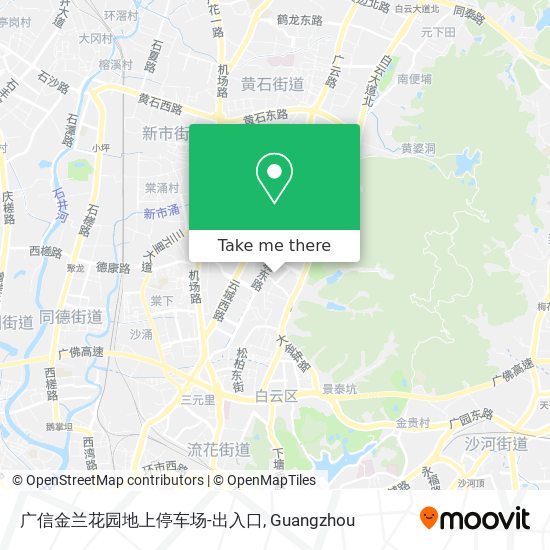 广信金兰花园地上停车场-出入口 map