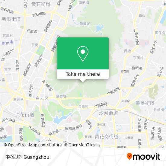 将军坟 map