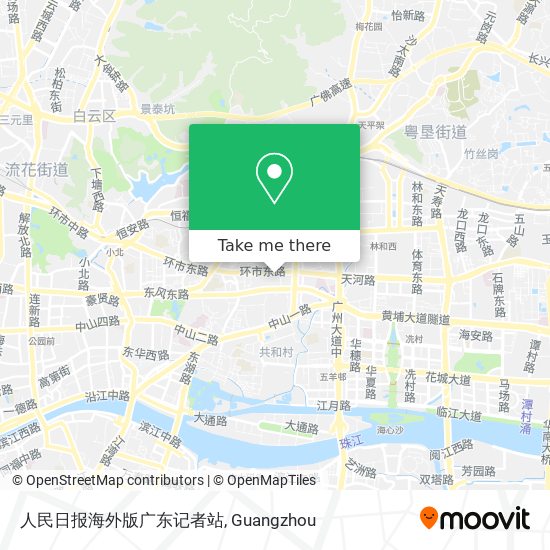 人民日报海外版广东记者站 map