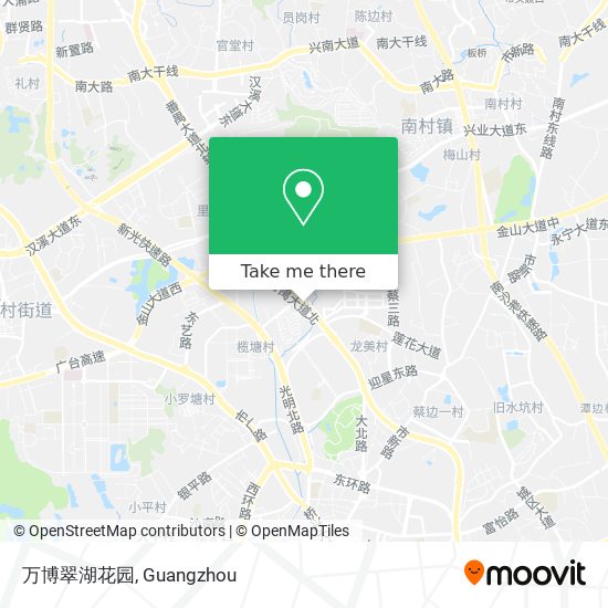 万博翠湖花园 map