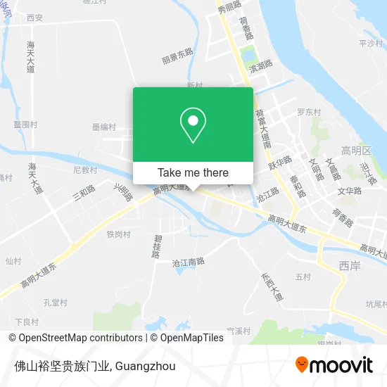 佛山裕坚贵族门业 map