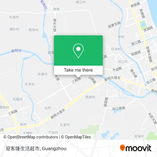 迎客隆生活超市 map