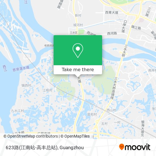623路(江南站-高丰总站) map