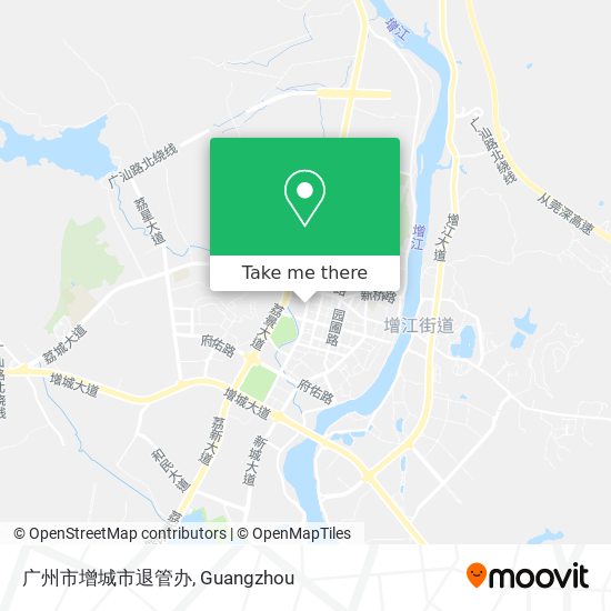 广州市增城市退管办 map