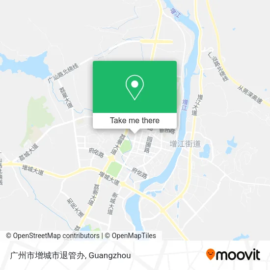 广州市增城市退管办 map
