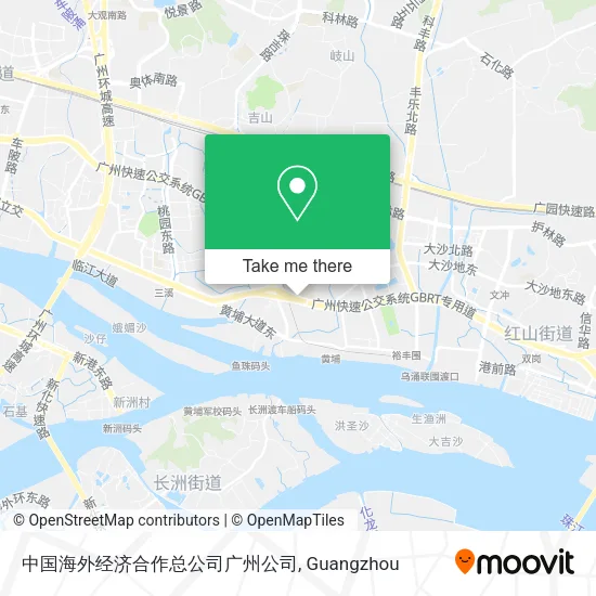 中国海外经济合作总公司广州公司 map
