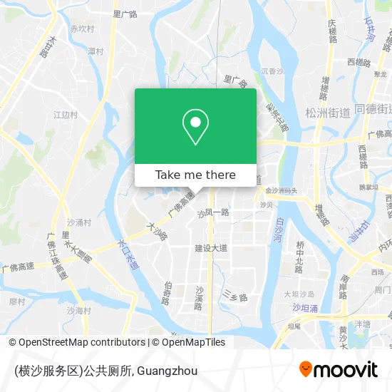 (横沙服务区)公共厕所 map